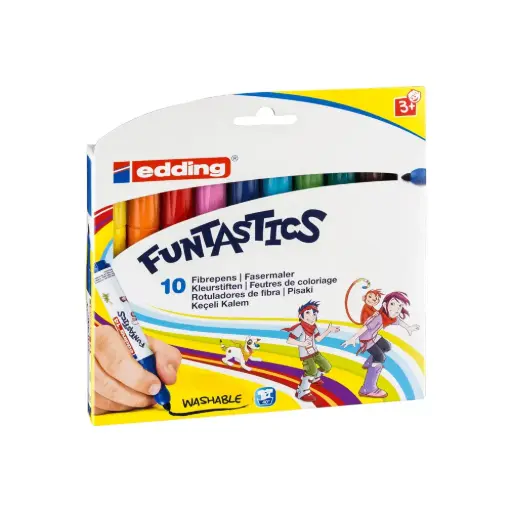 [63] EDDING FUNTASTICS KEÇE UÇLU KALEM KALIN 10LU SET